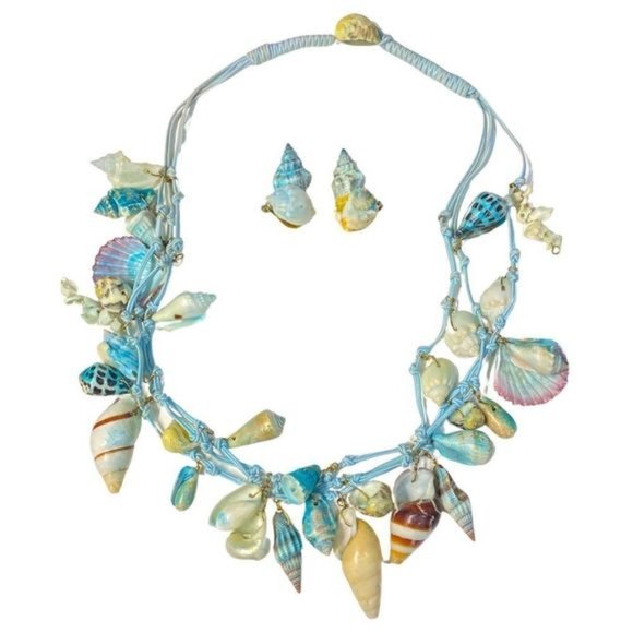 Vintage?Demi Parure Seashell Set - Picture 1 of 2